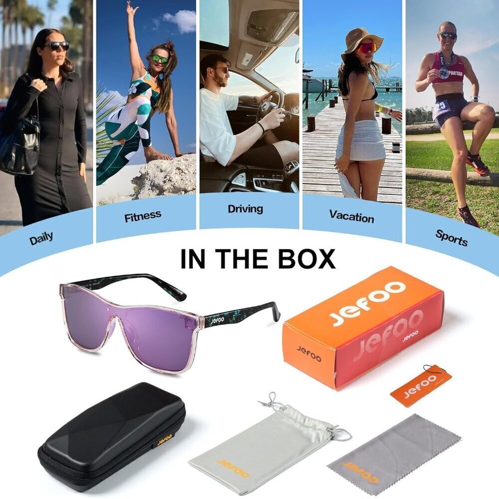 Polarized Mirrored Sunglasses Men Women UV Protection Lightweight TR90 - Picture 8 of 8